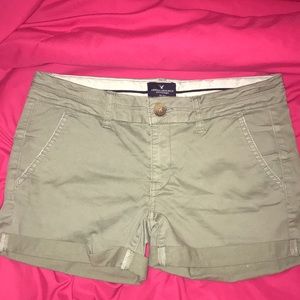 Olive Green American Eagle shorts